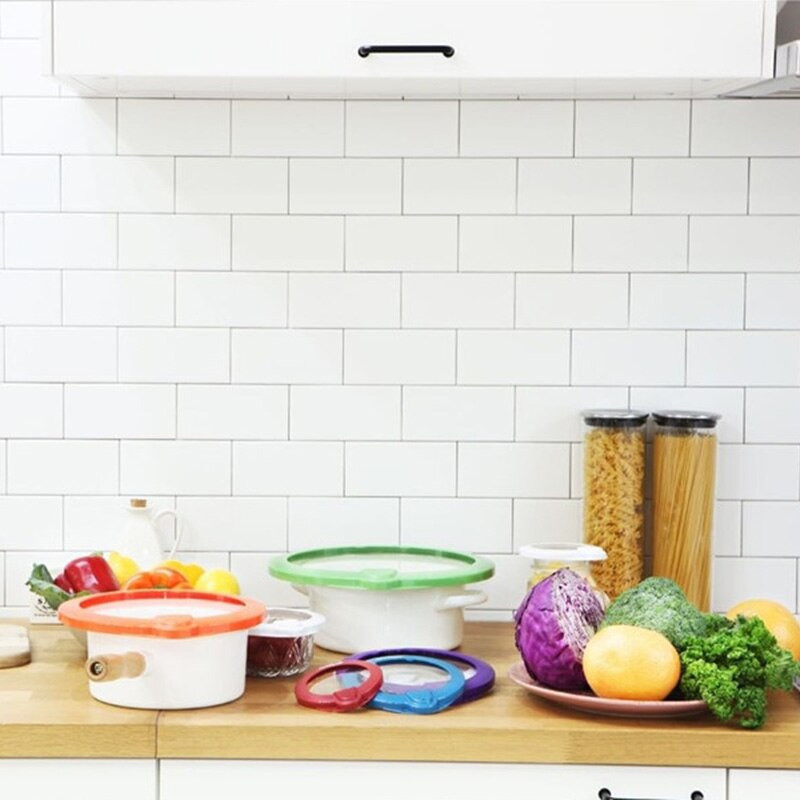 1 rinkinys Vakuuminis dangtelis Maisto sandariklis Fresh Seal Bowl Cup Nešiojamas įrankis virtuvei