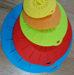 5PCS/Set Univerzalni silikonski usisni poklopac Jednostavno vakuumsko brtvljenje Rastezljiva zdjela za brtvljenje Posuda za posudu za lonce Poklopac za poklopce Kuhinjsko posuđe Pribor