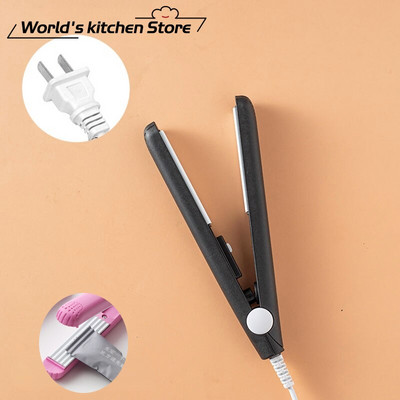 Мини преносима машина за топлинно запечатване на храна Вакуумно запечатване Опаковка за уплътняване Пластмасов импулсен уплътнител Щипки за домакински торбички Ръчно опаковане