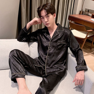 Men`s two-piece pajamas in dark colors