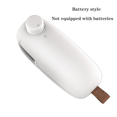 Преносим USB уплътнител за торби Мини машина за вакуумно запечатване Ръчен термоуплътнител Кухненска опаковъчна машина за торбички за чипс Чанти за съхранение на храна