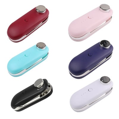 Μίνι φορητή τσάντα Heat Sealer USB Επαναφορτιζόμενη φορητή θέρμανση Αποθήκευση τροφίμων Πλαστικό κλιπ μηχανής σφράγισης με μαγνήτη DropShip