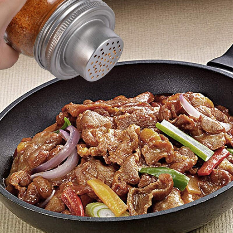 Mason Jar Shaker Lids 2 csomag shake koktélok vagy a legjobb száraz dörzsölés – keverje össze a fűszereket, a kotrólisztet, a cukrot és egyebeket – minden normál hétköznapra alkalmas