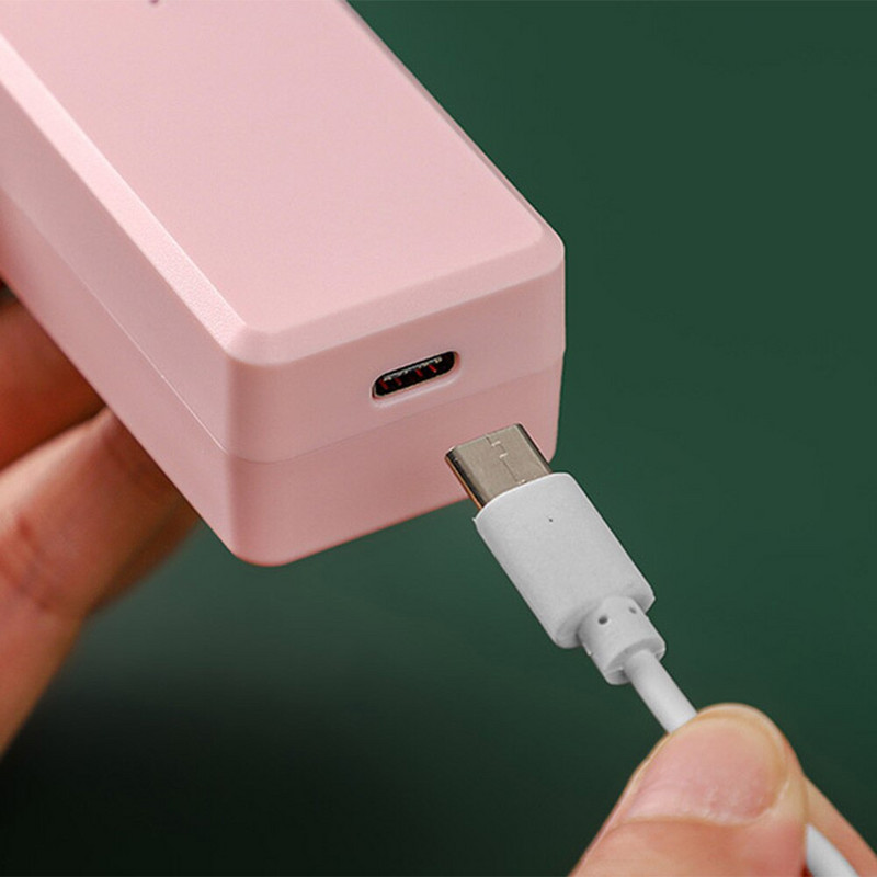 2 σε 1 Mini Bag Sealer Επαναφορτιζόμενο Mini Handheld Vacuum Sealer Sealer Food Bag Snack Πλαστικές σακούλες Σφραγιστικό για το σπίτι κουζίνας