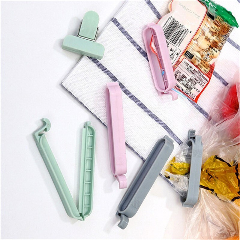 12 kom/lot Brtva za pohranjivanje grickalica Brtva za brtvljenje kopči za vrećicu Stezaljka za brtvljenje Stezaljka za vrećicu za hranu Kuhinjski alat Stezaljka za zatvaranje hrane