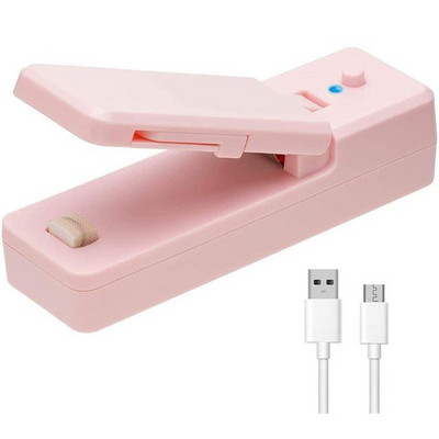 Mini baliaci tepelný uzáver USB nabíjateľný stroj na uzatváranie potravinových vreciek s káblom multifunkčný uzáver baliaci kuchynský nástroj