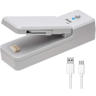 Mini baliaci tepelný uzáver USB nabíjateľný stroj na uzatváranie potravinových vreciek s káblom multifunkčný uzáver baliaci kuchynský nástroj