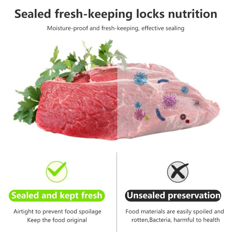 2 σε 1 Food Sealer USB Chargable Bag Heat Sealers with Cutter Knife Φορητά σφραγιστικά για πλαστική σακούλα Food Storage Kitchen Hacks