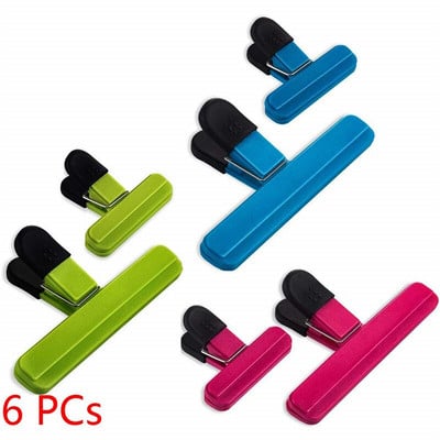 Σετ κλιπ πλαστικής σακούλας Μεγάλα κλιπ για τσάντες τσιπ βαρέως τύπου ABS πολύχρωμα κλιπ στεγανοποίησης σφιγκτήρες για σακούλες σνακ και φαγητού για να διατηρούνται φρέσκα