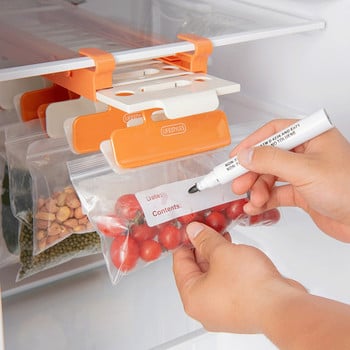 Ράφι αποθήκευσης ψυγείου Ράφι ψυγείου Ράχα κρεμαστή Συρόμενος δίσκος ράγας για τσάντα τροφίμων Zip-bag Θήκη φρέσκου ψυγείου Organizer