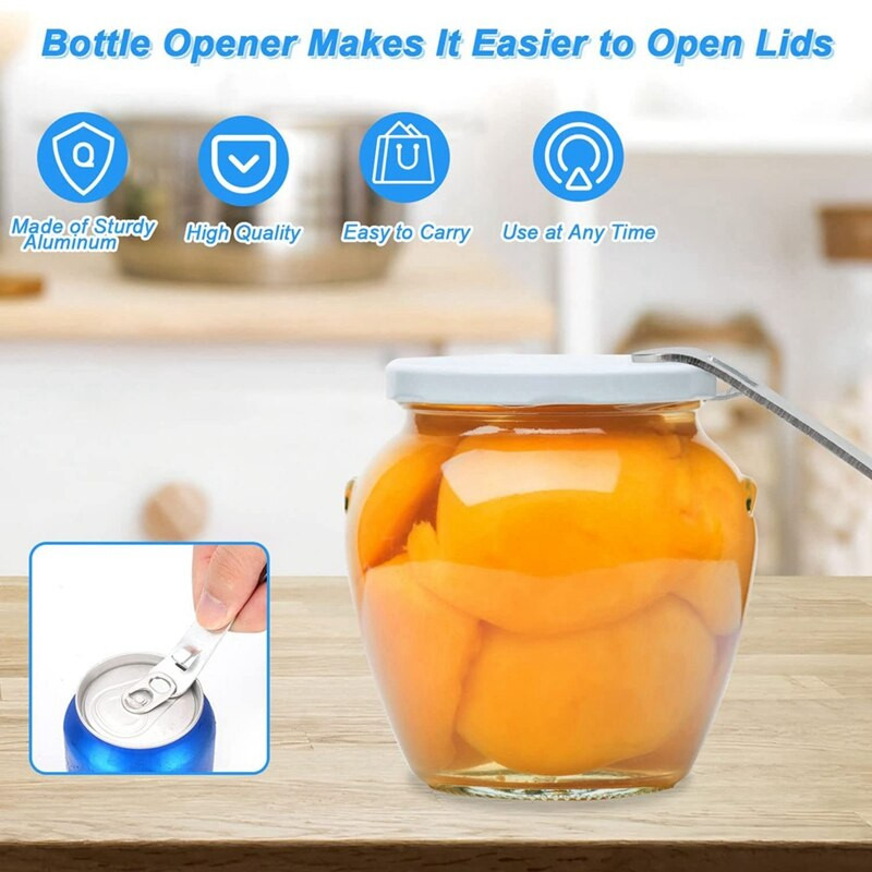 Befőttesüveg tömítő, univerzális tégelyzáró készlet normál és széles szájhoz, tégelyes vákuumos lezáró kompatibilis Foodsaver-hez