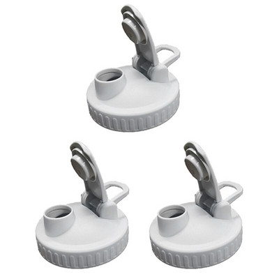 Viečko na zaváraciu nádobu, 3 kusy nepriepustného odklápacieho viečka vhodné pre zaváraciu nádobu so širokým hrdlom (pohár nie je súčasťou balenia)