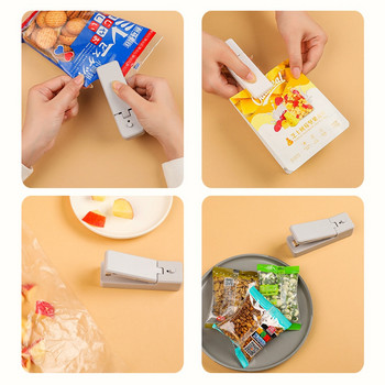 Φορητό μίνι μηχάνημα στεγανοποίησης Επαναφορτιζόμενο θερμοκολλητικό πλαστικό χειρός Τροφίμων Keep-Refreshing Capper Kitchen Gadget Household