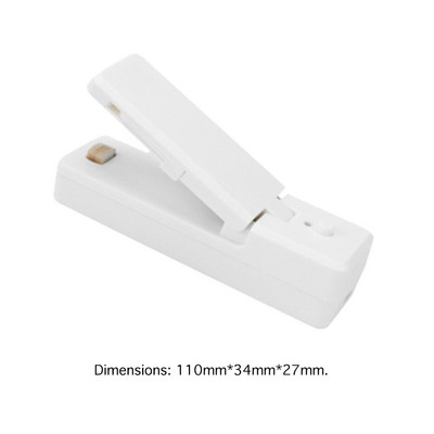Prenosný mini uzatvárací stroj, nabíjateľný tepelný uzatvárač, plastový ručný uzáver na potraviny, kuchynský gadget do domácnosti