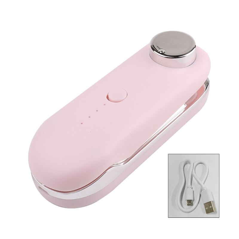 Mini termosigilant portabil pentru pungă, reîncărcabil prin USB, încălzire manuală, depozitare alimente, mașină de etanșare din plastic, clemă cu frigider 29EA