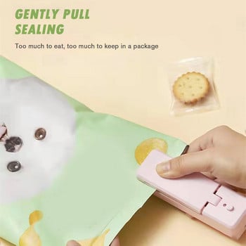 Mini Magnetic Sealer Bag Cutter Opener Φορητό σνακ τροφίμων Σφράγιση συσκευασίας Μηχάνημα θερμικής σφράγισης τσάντας Μηχάνημα σφράγισης κουζίνας