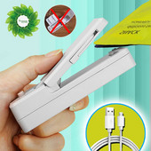 Зареждане на топлинна торба Запечатване на пластмасови опаковки Уплътнител за загряване на храна Затваряне на торби Машина Мини топлинна термозапечатваща торбичка Съхранение на храна Кухня