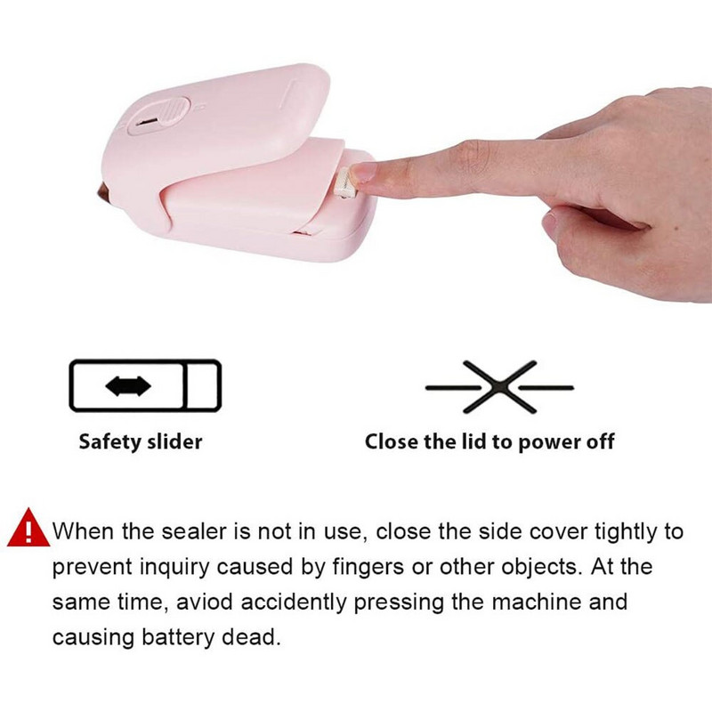 HOT най-добрата преносима мини запечатваща домакинска машина Heat Sealer Capper Food Saver за найлонови торбички Пакет Мини джаджи