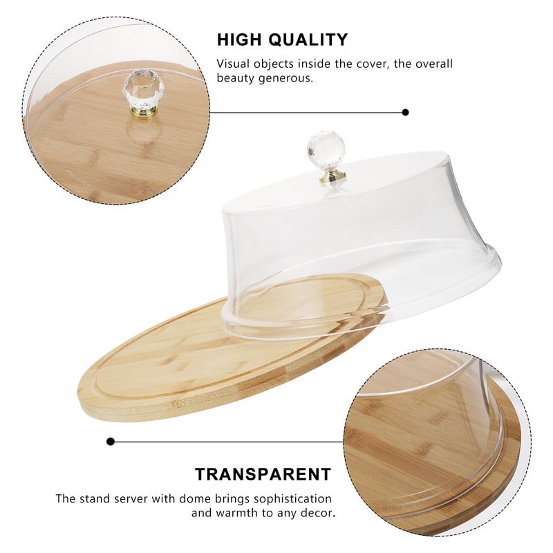 Tortatartó fedél Desert Cloche Desszert Tortafedél Kijelző Tortatál tálaló tál puncstál