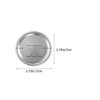 Капаци Буркан Мейсън Консервиране Капак Устие Буркани Резервни Съхранение Херметичен капак Широка стъклена тенекиена плоча Метални обикновени капачки Покълващи