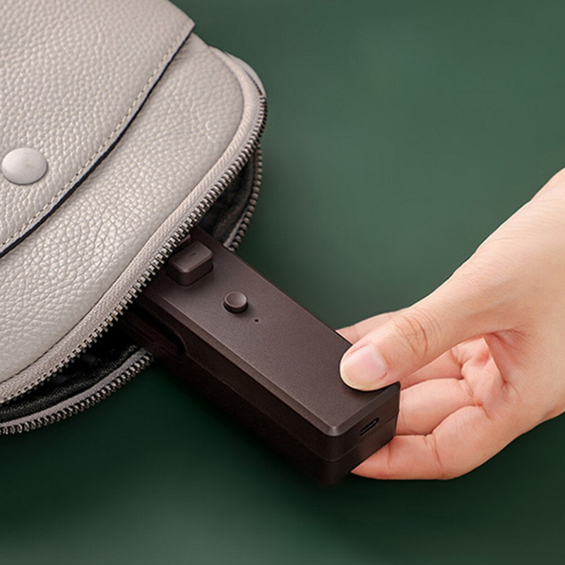 2 u 1 mini vakumski uređaj za spajanje, ručni USB punjivi, prijenosni uređaj za grickanje hrane, grickalica, rezač, plastično pakiranje, vrećica za svježe piće