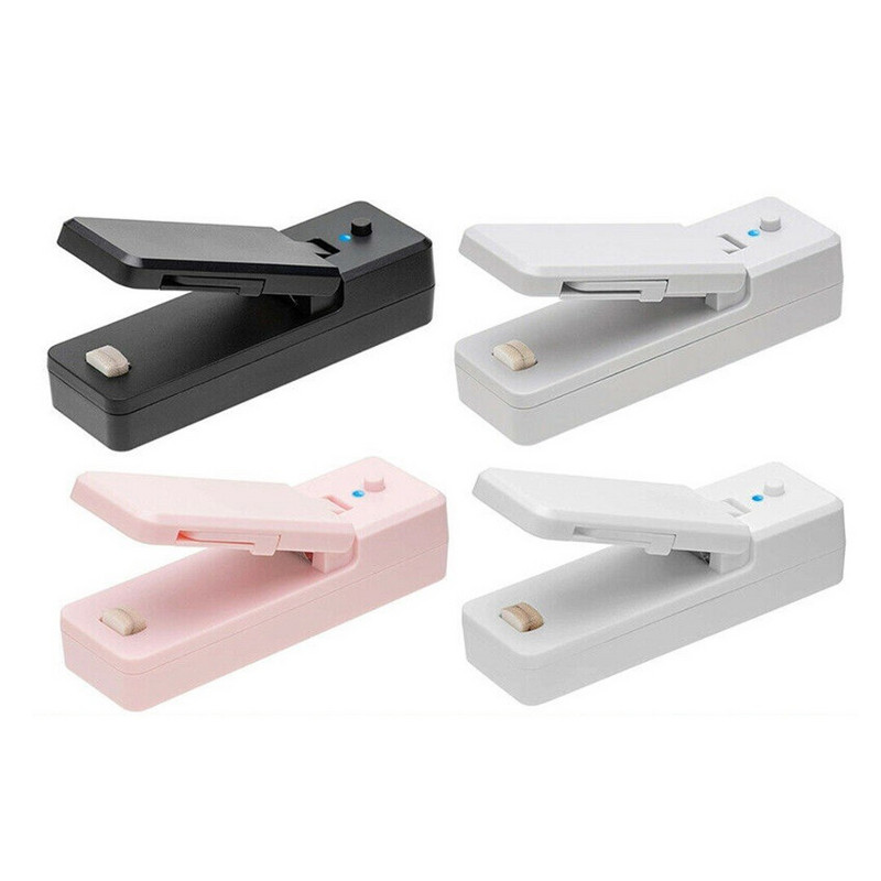 2 v 1 Mini potravinársky tepelný uzáver, ručný uzáver, vákuový stroj s USB nabíjateľnou kapacitou pre plastové úložné vrecká na občerstvenie, baliace diely
