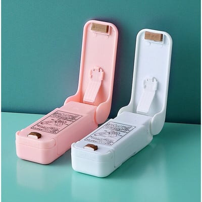 Mașină de etanșat gustări, mini mașină de etanșare din plastic, ambalarea pungilor de plastic de uz casnic, sigilarea în vid pentru conservarea alimentelor