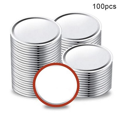 80/100 de bucăți capace pentru conserve cu gură obișnuită 70/86 mm pentru borcan Mason Capace pentru conserve Capace reutilizabile de tip split Accesoriu rezistent la scurgeri
