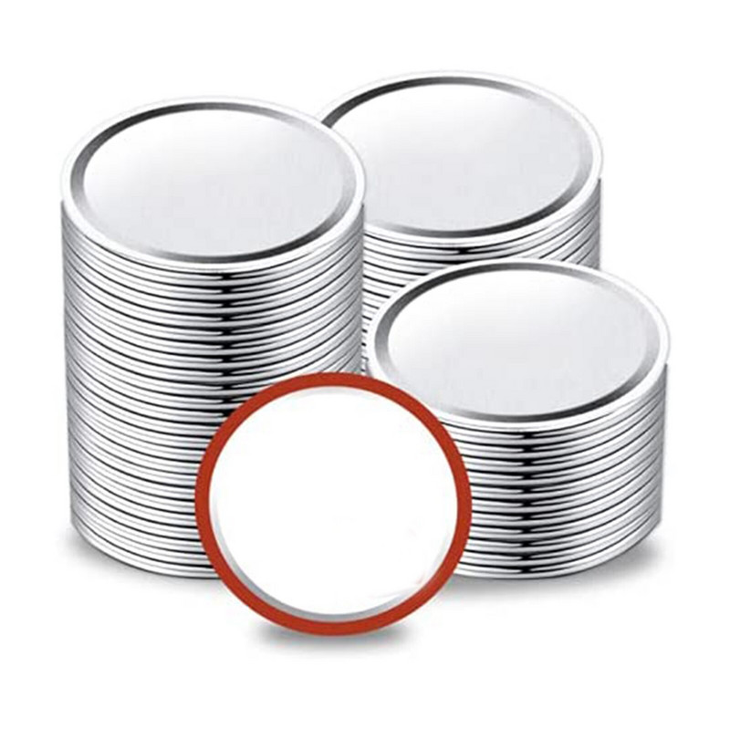 80/100 de bucăți capace pentru conserve cu gură obișnuită 70/86 mm pentru borcan Mason Capace pentru conserve Capace reutilizabile de tip split Accesoriu rezistent la scurgeri