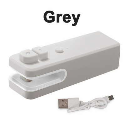 Nešiojamasis mini maišelio sandariklis 2 viename karšto sandarinimo mašina su pjaustytuvu magnetiniu USB įkraunamu rankiniu karščiu plastikiniam maišeliui