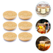 Capace pentru borcane Capac Mason Canning Canning Cover din lemn Cană Iaurt Cafea Lemn etanș Reutilizabil Sigiliu cu gura lată Sigiliu Ceai Băutură