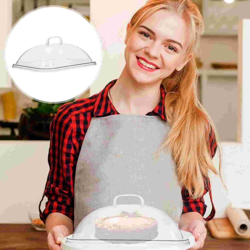 Cover Cake Dome Desszert Cleardisplay fedél átlátszó sütőtál sajt gyümölcs akrilállvány fedők fogantyú Squarehome snack