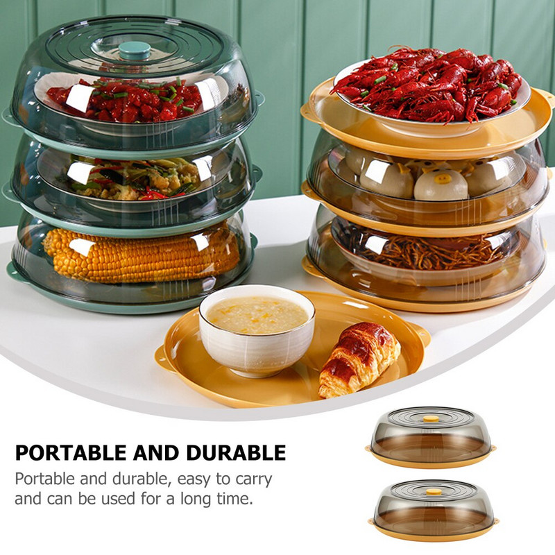 Poklopac Navlake za prskanje Kuhinjski tanjur za mikrovalnu pećnicu Štitnici za kolače od insekata Anti-Meal Prevention Gadget Staklo