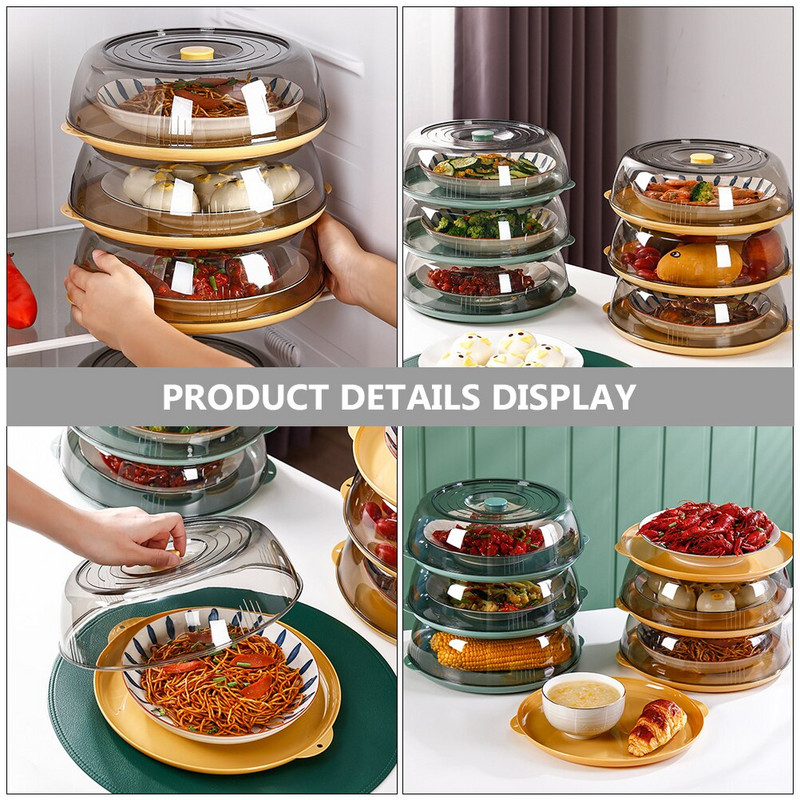 Poklopac Navlake za prskanje Kuhinjski tanjur za mikrovalnu pećnicu Štitnici za kolače od insekata Anti-Meal Prevention Gadget Staklo