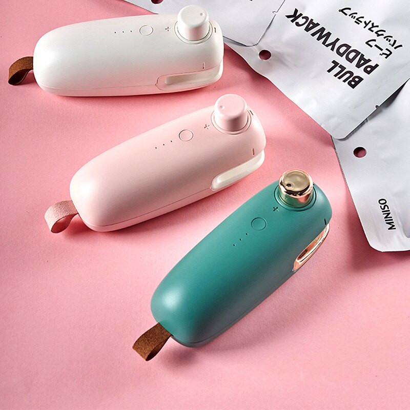 Prenosné klipy na vrecká Elektrické vykurovanie Plastové tesnenie Balenie Capper USB stroj