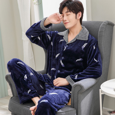 Pijamale barbati toamna-iarna cu maneci lungi