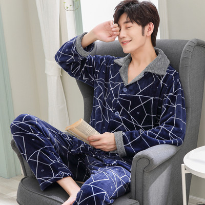 Pijamale barbati toamna-iarna cu maneci lungi