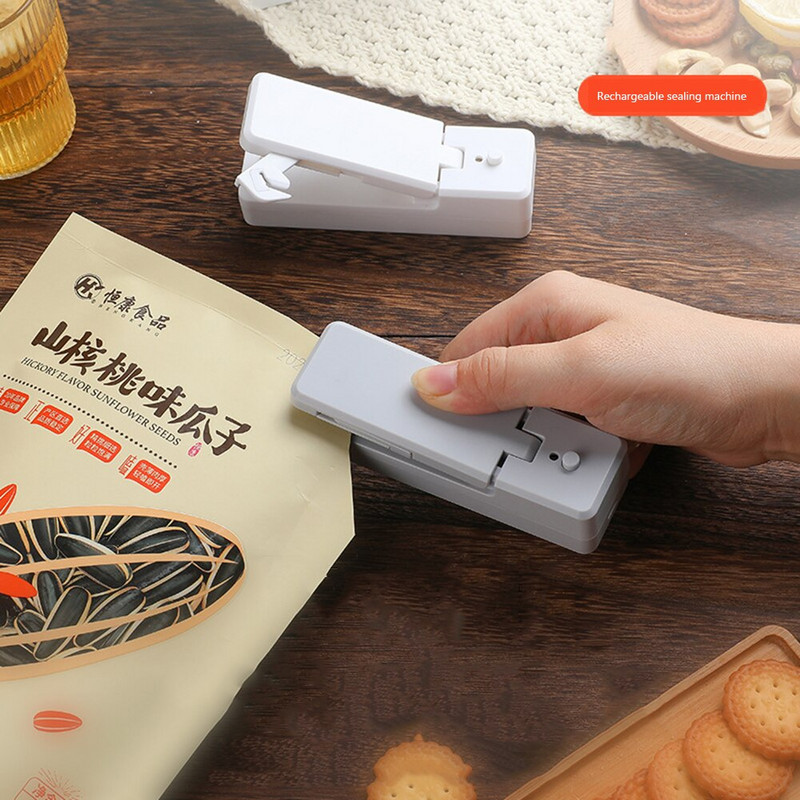 1 PC Prijenosni mini zatvarač Kućna toplinska vrećica Plastična posuda za grickalice Stroj za brtvljenje Ambalaža hrane Kuhinjska vrećica za pohranu Stezaljka za pakiranje