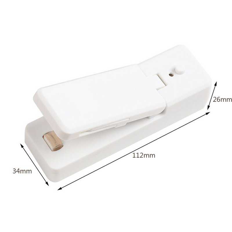 1 PC Prijenosni mini zatvarač Kućna toplinska vrećica Plastična posuda za grickalice Stroj za brtvljenje Ambalaža hrane Kuhinjska vrećica za pohranu Stezaljka za pakiranje