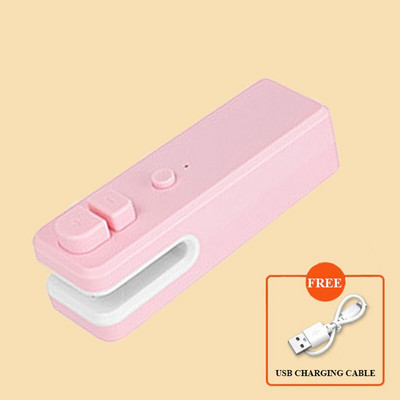 USB Charge Sealer Mini stroj za zavarivanje toplinske ambalaže Prijenosni zatvarač za pakiranje za hranu, užinu, zatvorene vrećice, kuhinjske naprave