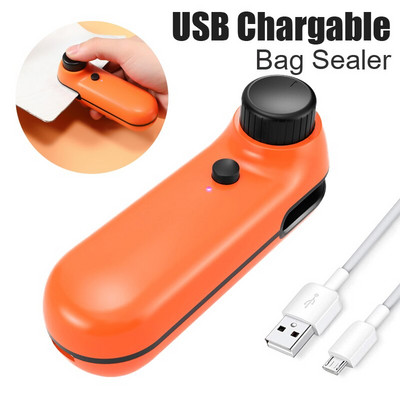 Új USB tölthető tasak lezáró hordozható élelmiszer-csomagoló zacskó lezáró gép kábellel Multifunkcionális tömítő csomagoló konyhai eszközök