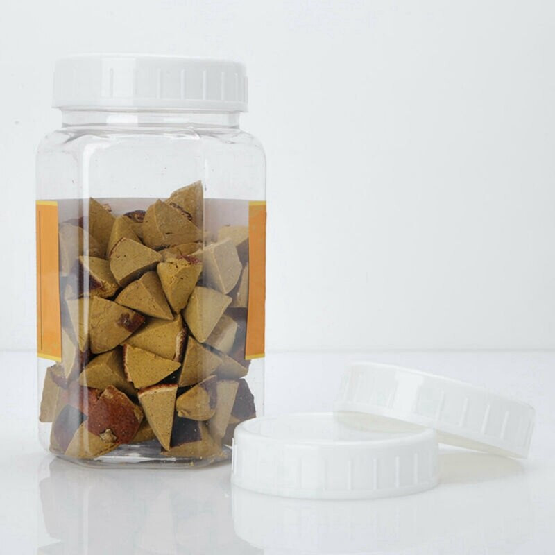 20 ks plastových úložných uzáverov s rebrovanými viečkami pre štandardnú fľašu Mason Jar s priemerom 86 mm