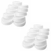 20 komada plastičnih čepova za pohranjivanje rebrastih poklopaca za standardne Mason Jar boce s običnim otvorom od 86 mm