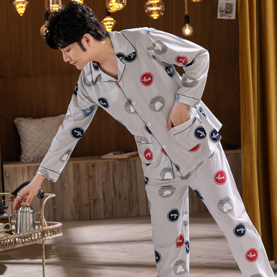 Pijamale bărbați din două piese - bluză și pantaloni