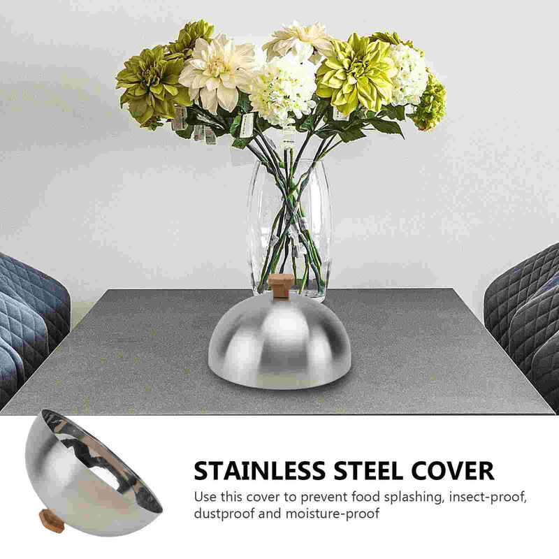 Kattekaas kuppelpanni küpsetusplaat aurutav praadsulatamine juustu praepann Universaalne ümmargune küpsetusgrill õlikindel roostevaba teras