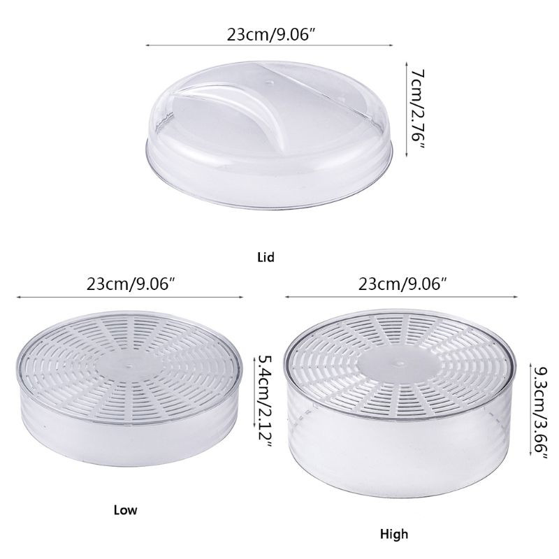 1Sekite skaidrus dulkėms atsparus maisto dangtelio izoliacijos miltų gaivesnis apsauginis dangtelis