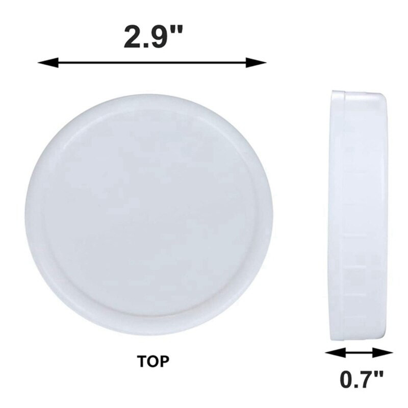 20 komada plastičnih čepova za pohranjivanje rebrastih poklopaca za standardne Mason Jar boce s običnim otvorom od 86 mm