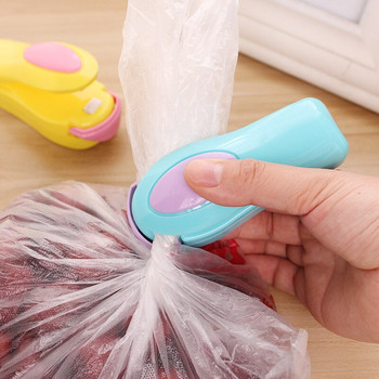Μίνι φορητό στεγανωτικό τροφίμων Πλαστικά σνακ Μηχανή θερμότητας σφράγισης σφραγίδα συσκευασίας τσάντα Sealer Gadget Storage bag Clips Εργαλεία κουζίνας