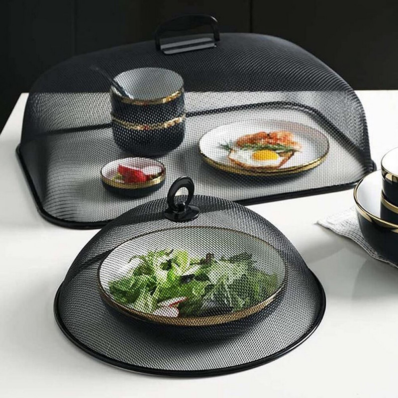 Poklopac Mreža Coversdome Metalni šator Mreža Zaslon Piknik Na otvorenom Posuda za muhe Nehrđajući čelik Vanjska zaštitna ploča za kolače