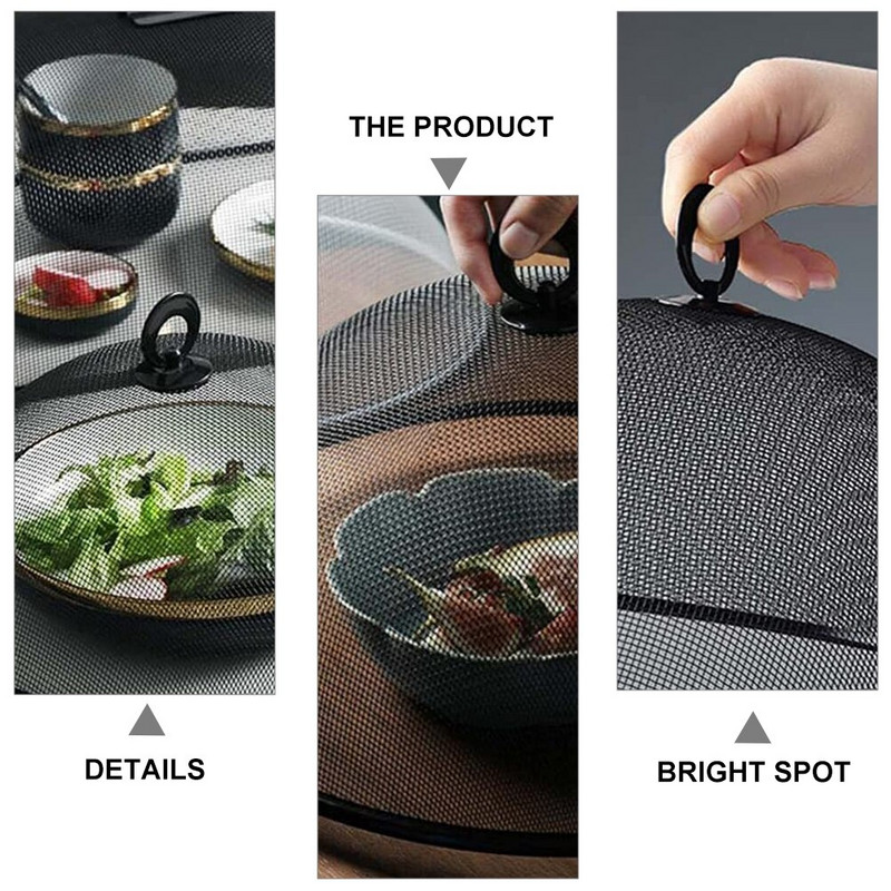 Poklopac Mreža Coversdome Metalni šator Mreža Zaslon Piknik Na otvorenom Posuda za muhe Nehrđajući čelik Vanjska zaštitna ploča za kolače